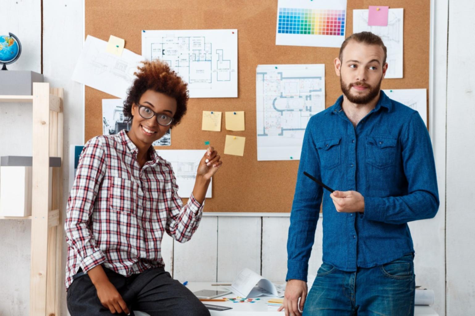 Business coaching session showing collaborative planning and strategy development